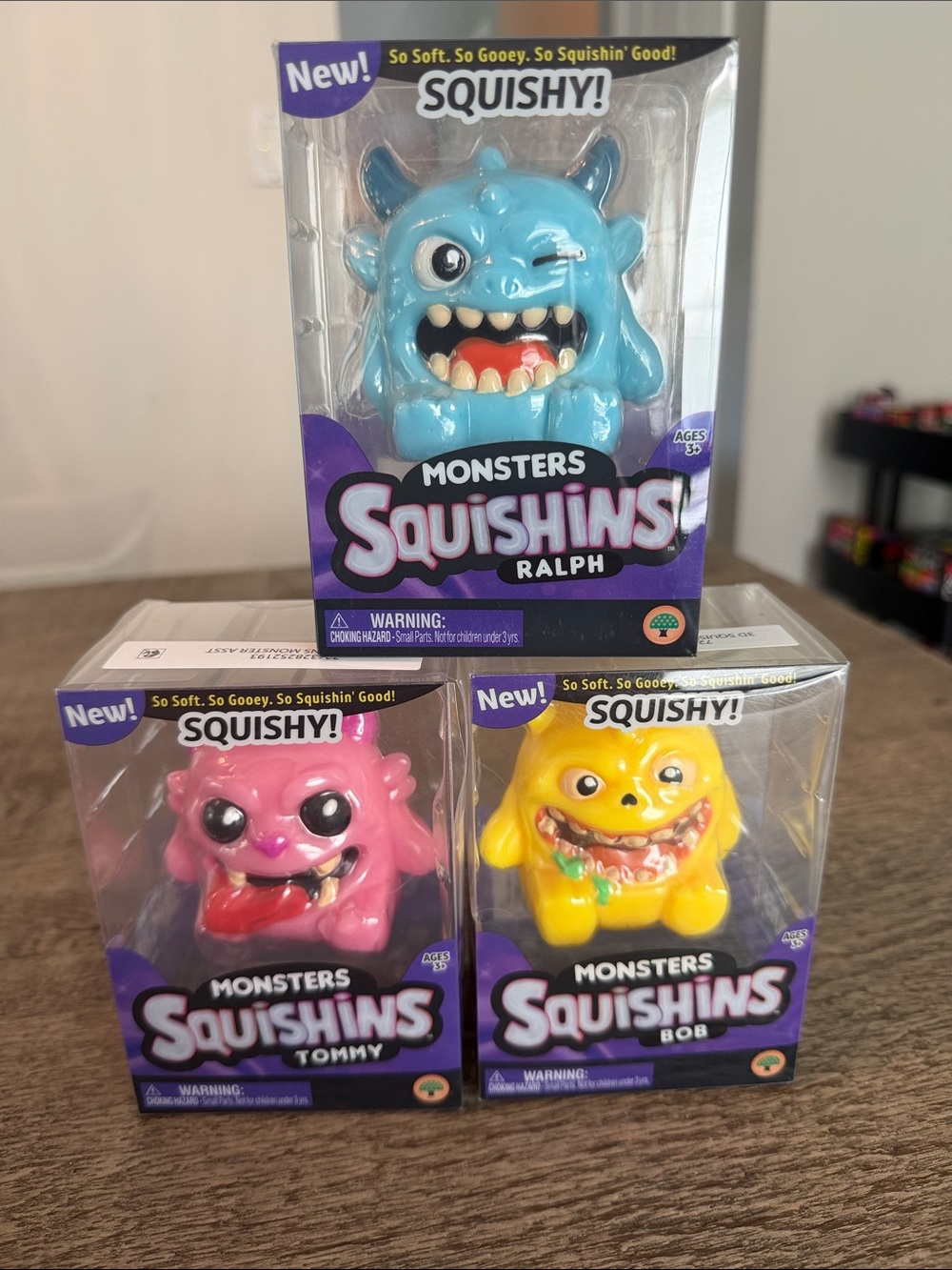 Monsters Squishins Squishy Squeezy Bundle Lot Set 3 Halloween